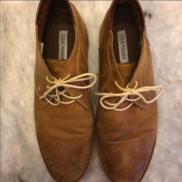 Steve Madden chukka leather lace up boots size 11 - Picture 4 of 7